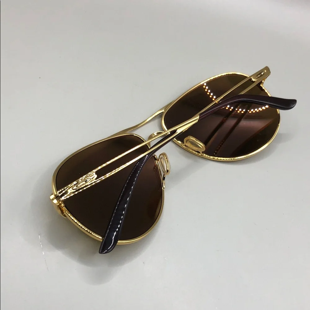 Oakley caveat sunglasses oo4054-18 gold yellow mirror lens aviator